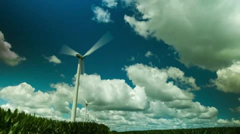 Wind Turbines Timelapse 動画素材 40540975