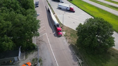 Wind turbines transportation. oversize load Stock Footage 247232849