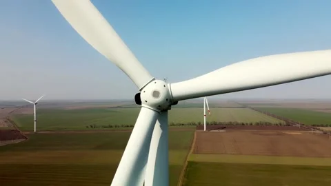 Wind turbines in Ukraine Stock Footage 170174353