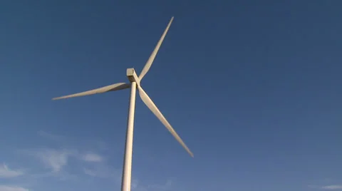 Wind Turbines on Wind Farm Video stock 32936111