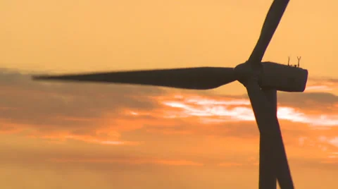 Wind Turbines on Wind Farm Stock Footage 32936538