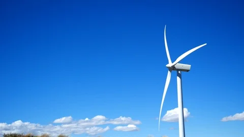 Wind Turbines | Wind Farm | Windmills in Ellensburg Washington USA Video stock 105932051