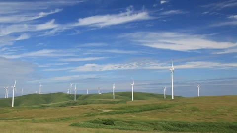 Wind Turbines for Wind Power Generation 스톡 동영상 330252664