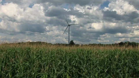Wind Turbines, Windmills Vídeo Stock 8556984