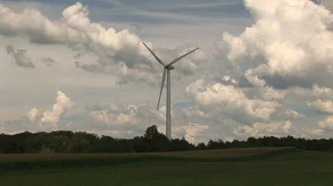 Wind Turbines, Windmills Vídeo Stock 8557600