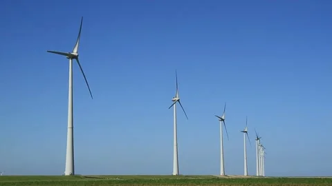 Wind turbins Stock Footage 132426186