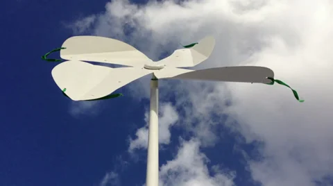 Wind vane against cloudy skies background Stock Footage 29941692