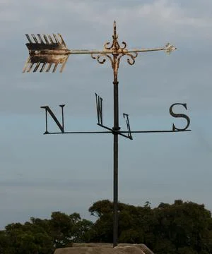 Wind Vane and Sky Stock Photos