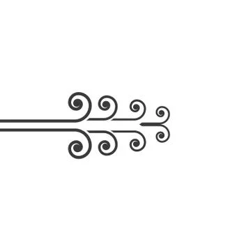 Wind vector icon design illustration Stock Illustration