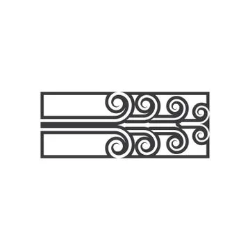 Wind vector icon design illustration Stock Illustration
