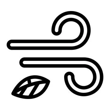 Wind Vector Icon Design Illustration Stock Illustration