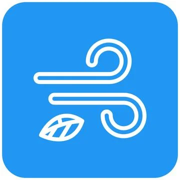 Wind Vector Icon Design Illustration Stock Illustration