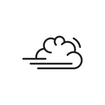 Wind vector icon design template Stock Illustration