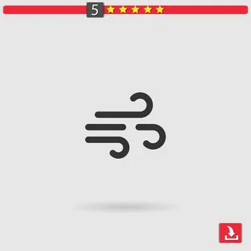 Wind vector icon Stock Illustration