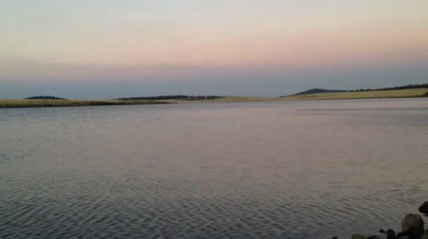Wind on the water at dusk 1 Stock Footage 39358629