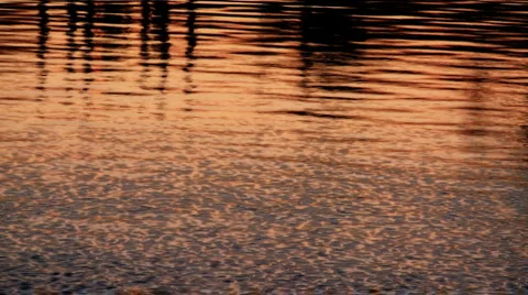 Wind water surface reflect3 Stock-Footage 2985201