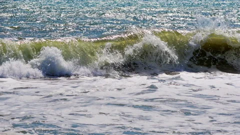 WIND WAVES SLOW MO Stock Footage 250354231