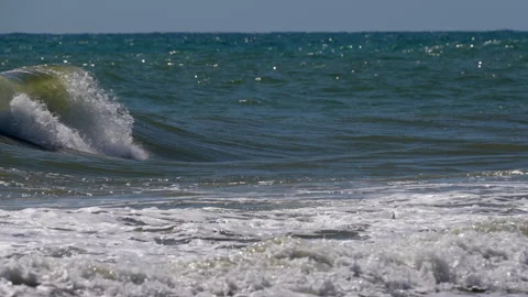 WIND WAVES SLOW MOTION Stock Footage 250354131
