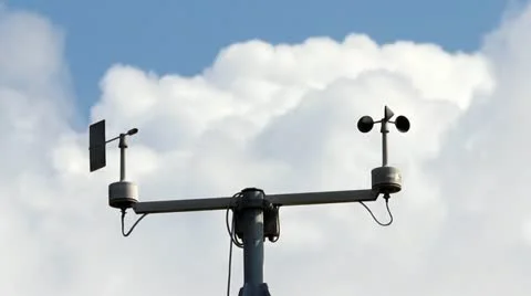 Wind on weather station Stock Footage 12572709