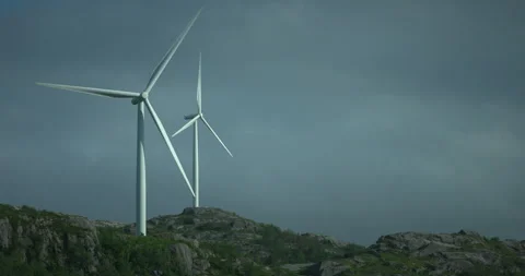 Wind weel in landscape Stock Footage 263039435