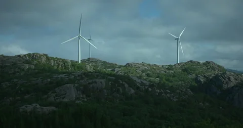 Wind weel in landscape Stock Footage 263039725