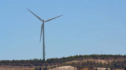 Wind Wheel Turbine Rotor Video stock 78736466