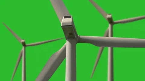Wind wheel turning against green background 動画素材 86851307