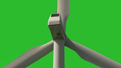 Wind wheel turning against green background Stock Footage 86851370