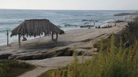 Windansea Beach La Jolla, CA Stock Footage 7759330
