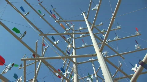 Windcatcher / weather vane Stock Footage 400118