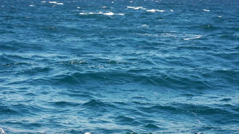 Wind‑Driven Ripples on Sunlit Sea Stock Footage 338259200