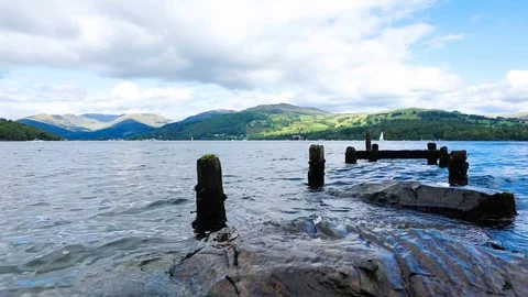 Windermere lake England Vídeo Stock 79796819