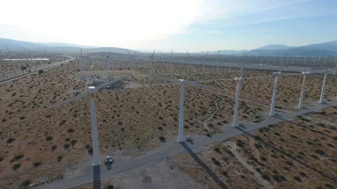 Windfarm 01 - Drone 4K Stock Footage 219349641