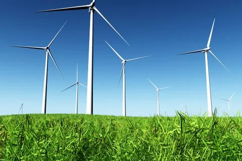 Windfarm 05 Stock Illustration