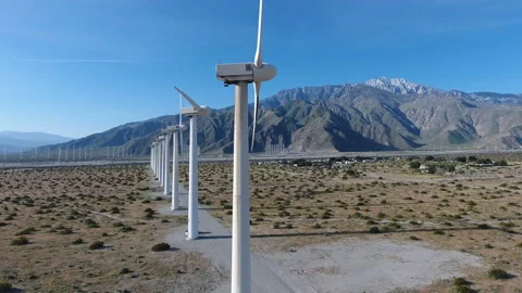 Windfarm 06 - Drone 4K Stock Footage 219362787