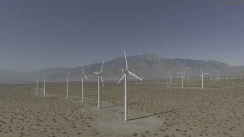 Windfarm 12 - Drone 4K Stock Footage 219369774