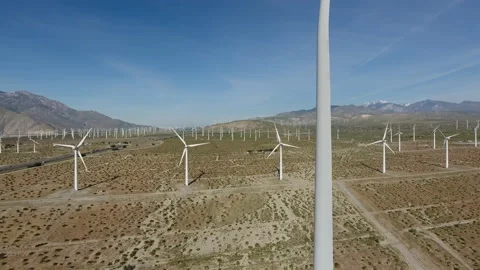 Windfarm 18 - Drone 4K Stock Footage 219374315