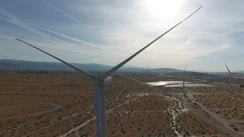 Windfarm 20 - Drone 4K Stock Footage 219375599