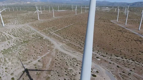 Windfarm 21 - Drone 4K Stock Footage 219376445