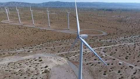 Windfarm 22 - Drone 4K Stock Footage 219377203