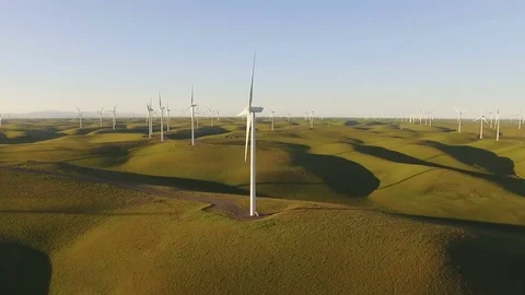 Windfarm-aerial-view Stock-Footage 78404174
