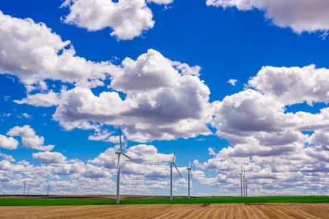 Windfarm In Eastern Oregon Foto stock