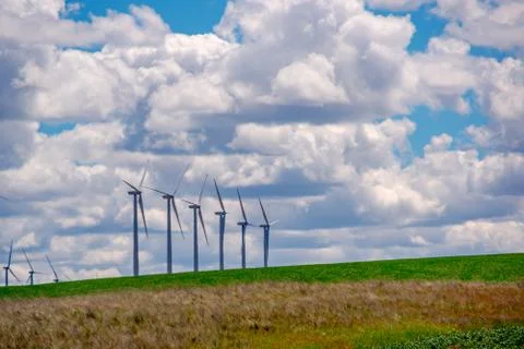 Windfarm In Eastern Oregon Stock Photos