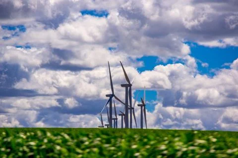 Windfarm In Eastern Oregon Stock Photos