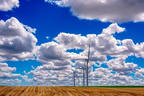 Windfarm In Eastern Oregon Stock Photos