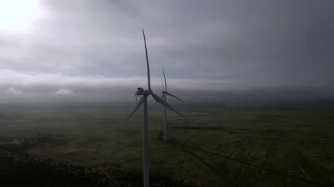Windfarm Field Stock Stock Footage 169022033
