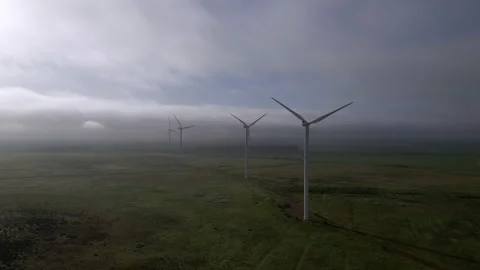Windfarm Field Stock Stock Footage 169022255