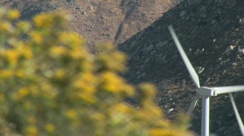 Windfarm in nature Stock Footage 699799
