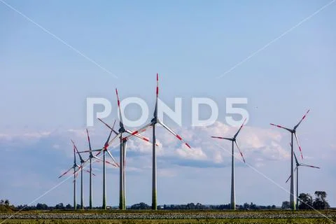 Windfarm standstill Stock Photos
