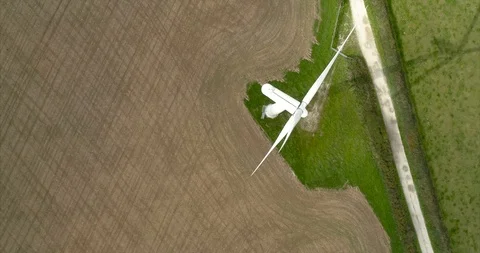 Windfarm Turbines In Cornwall Stock Footage 105305028